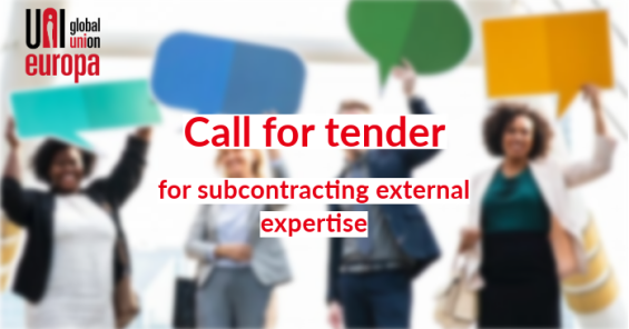 Call for Tender for subcontracting external expertise