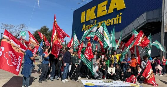 IKEA workers stage massive strike across Italy